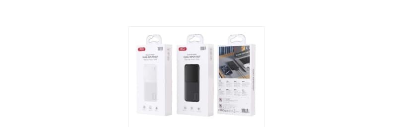 PR251 LIGHTED MOBILE POWER BANK 10000MAH WHITE