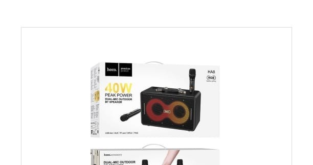 HOCO HA8 AVE WIRELESS DUAL MIC OUTDOOR BT SPEAKE