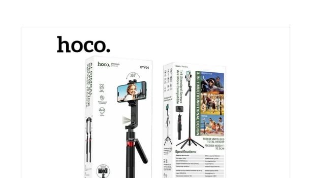 HOCO DYY04 STAR FACE TRACKING GIMBAL SELFIE STICK {L=1.8M