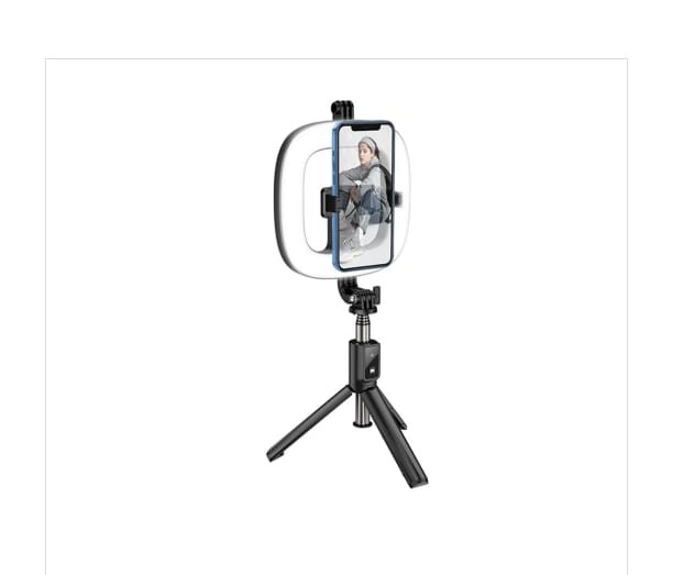 HOCO DYY02 AMIGO ROTATING FOLDING SELFIE STICK WITH FILL LIGHT