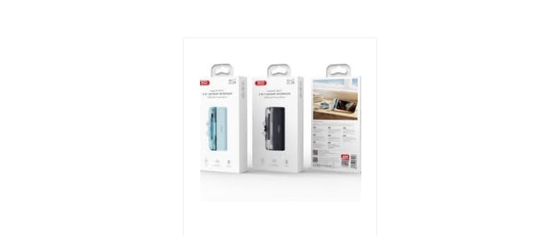 PR273 DUAL HEAD TAIL PLUG IP+USB- C FAST CHARGER POWERBANK