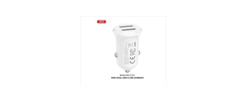 CC67 MINI SMART DUAL USB 2.4A CAR CHARGE