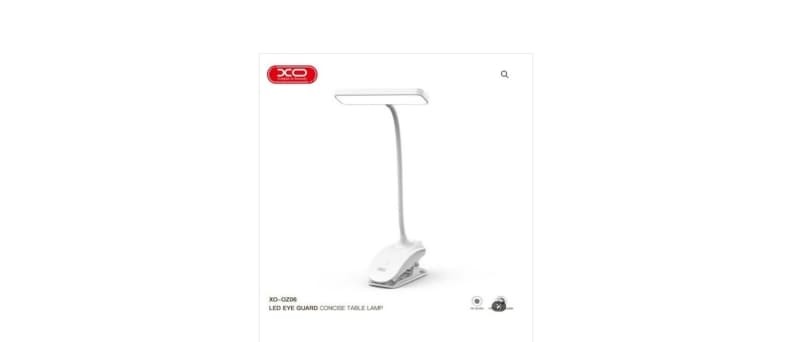 OZ06 DESKTOP BEDSIDE TRICOLOUR CLIP DESK LAMP 800MAH